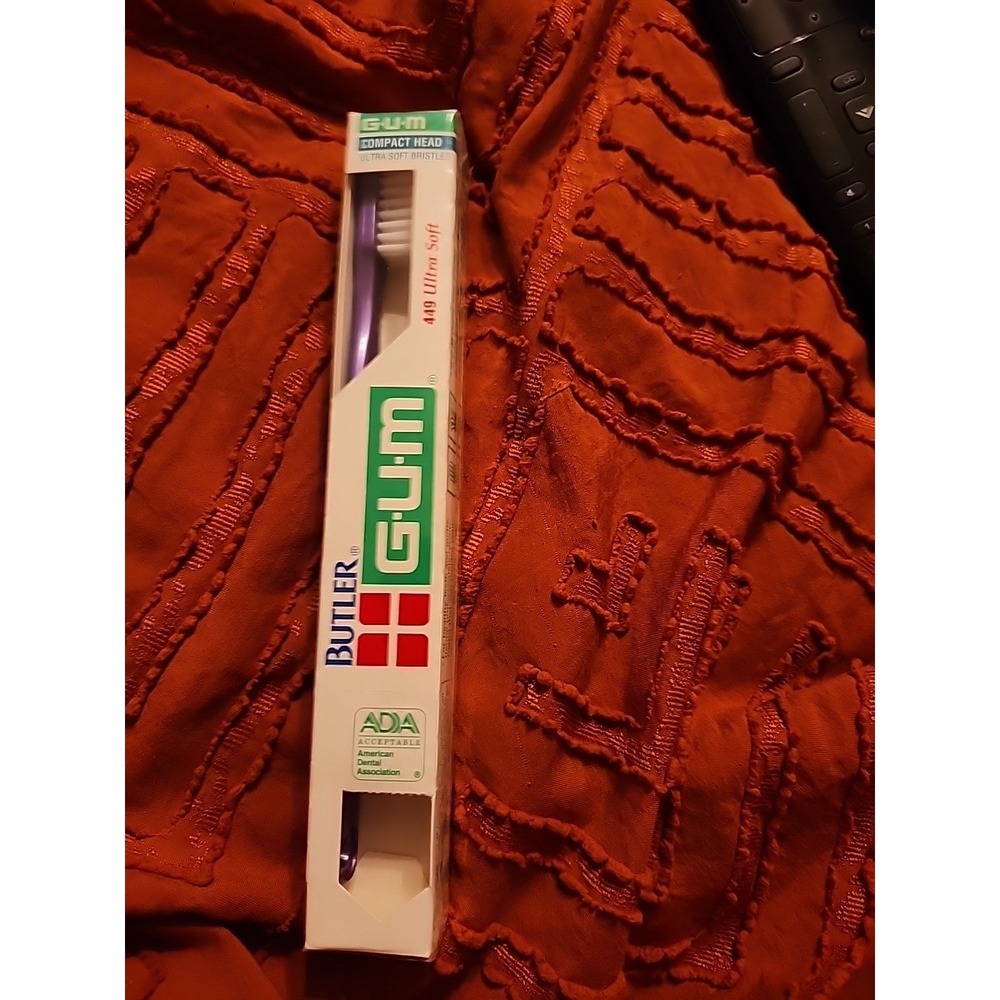 Vintage Butler GUM Toothbrush Ultra Soft Bristles Compact Head 449
